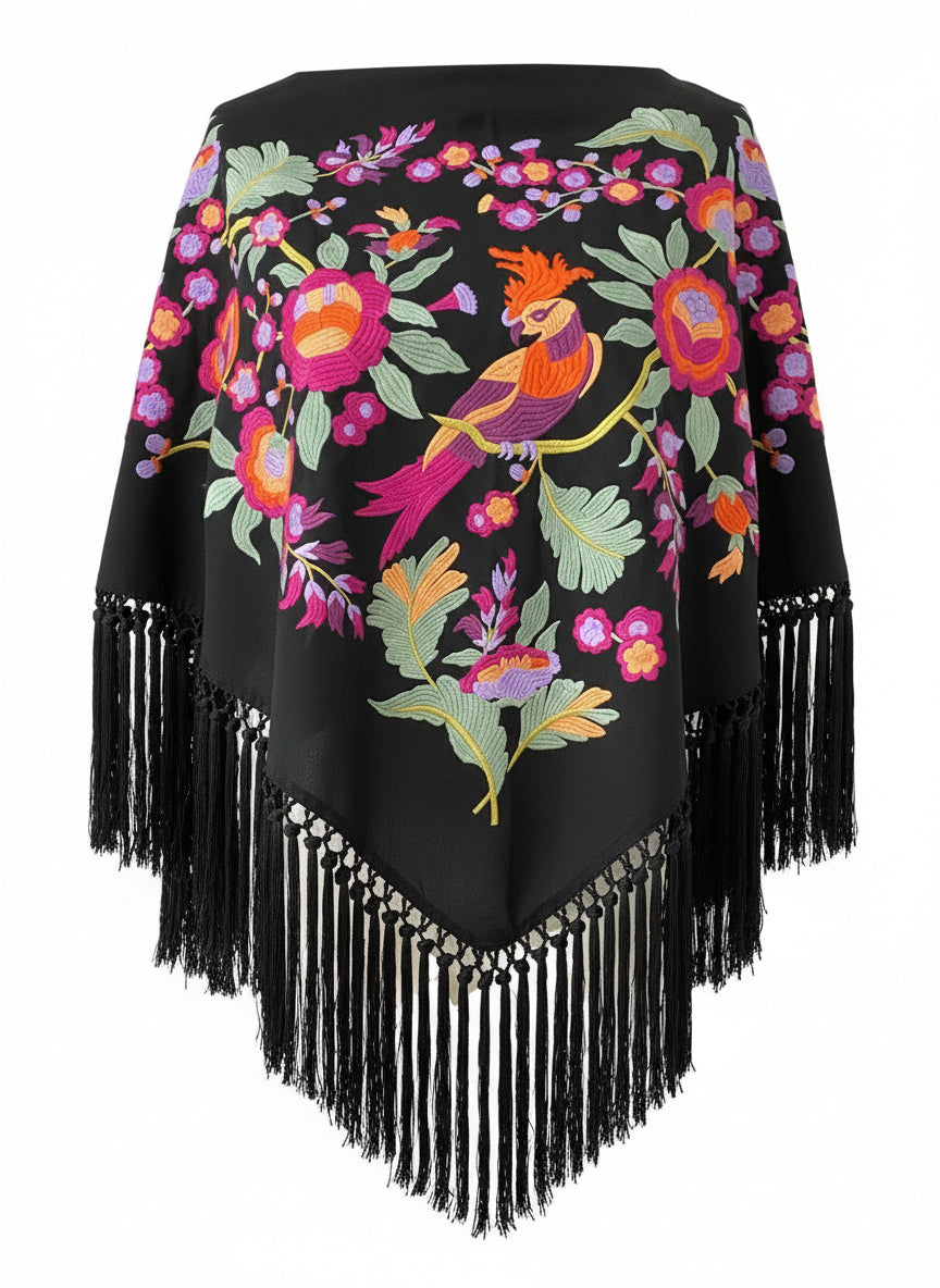 MANTÓN MT5  NEGRO CON COLORES