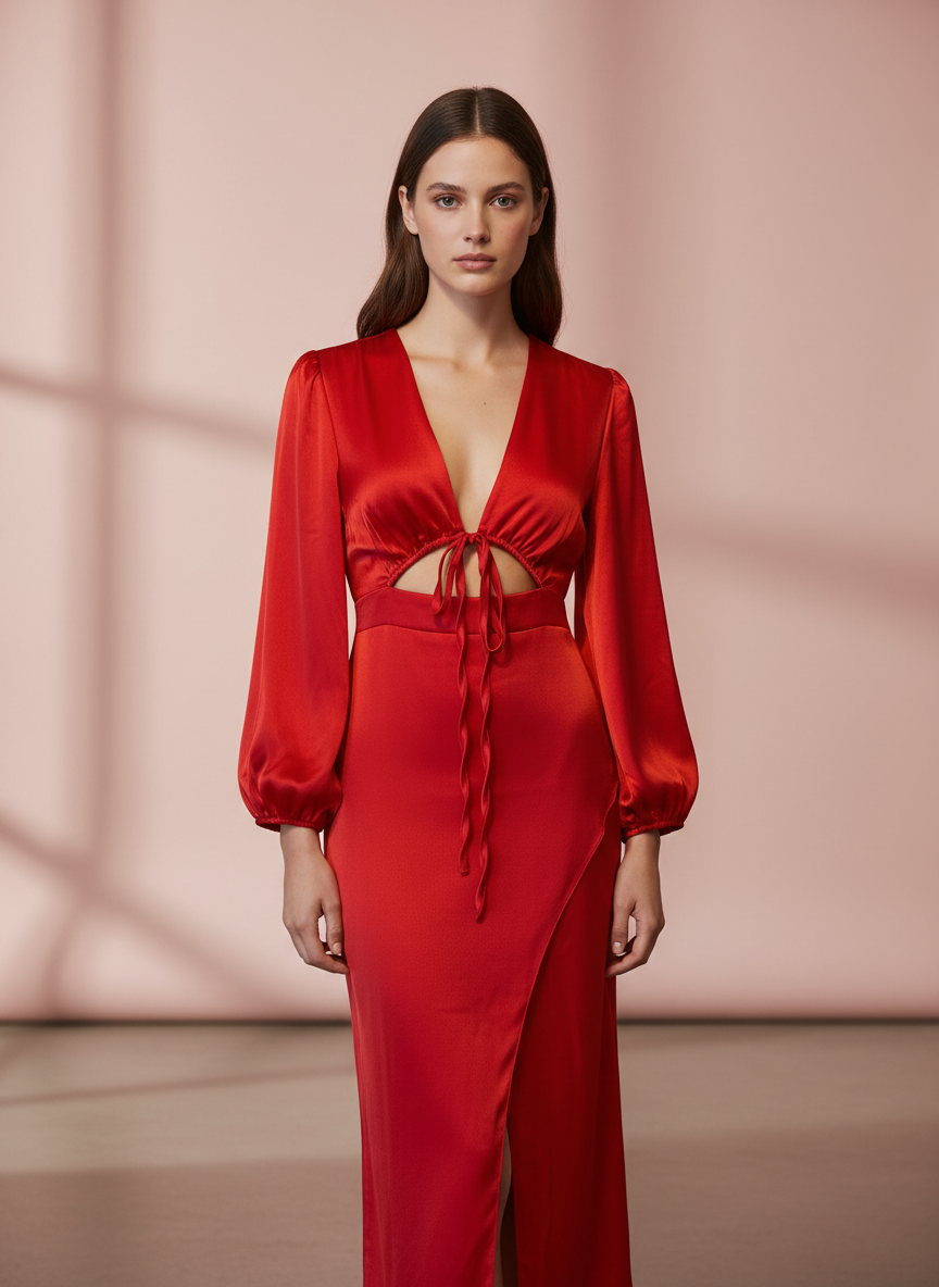 VESTIDO CORTO ROJO 51039