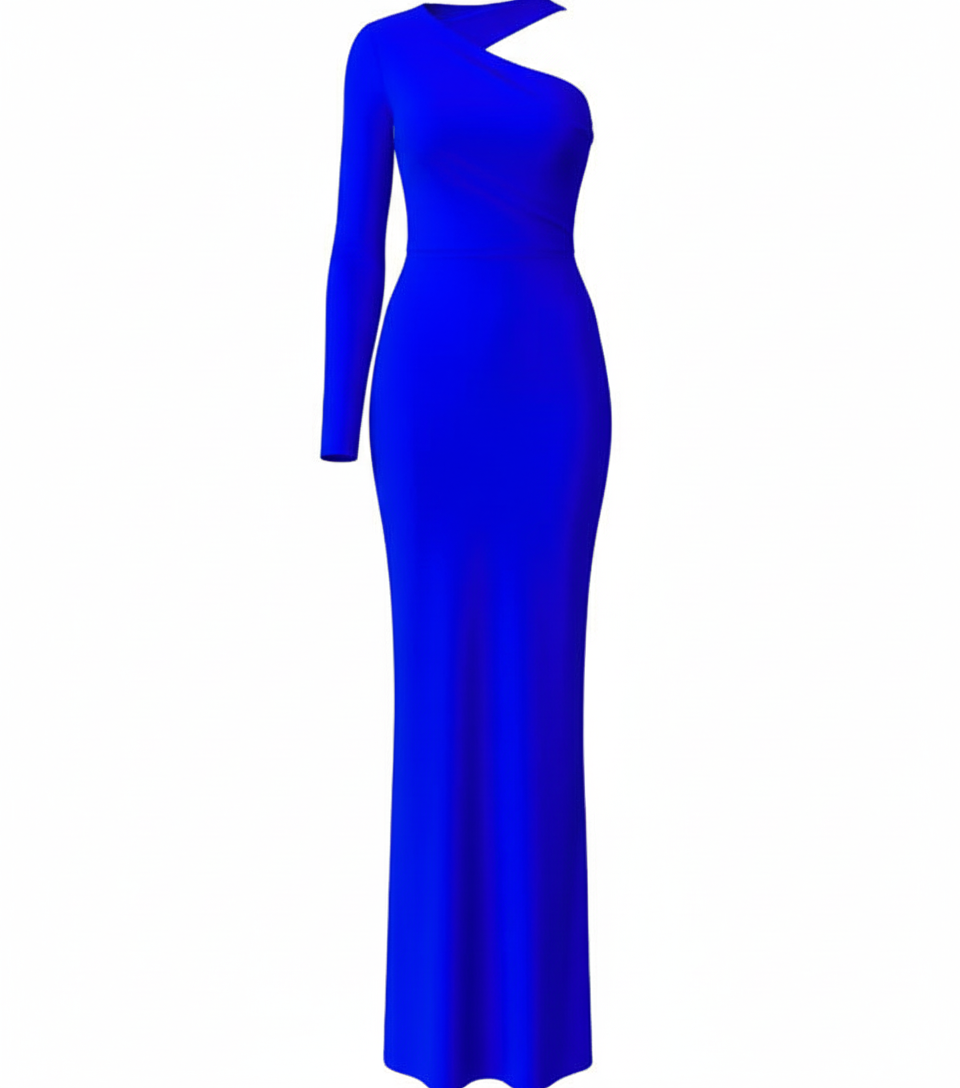 LONG BLUE DRESS 23022