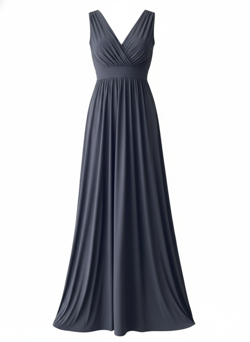 VESTIDO LARGO NEGRO 1639