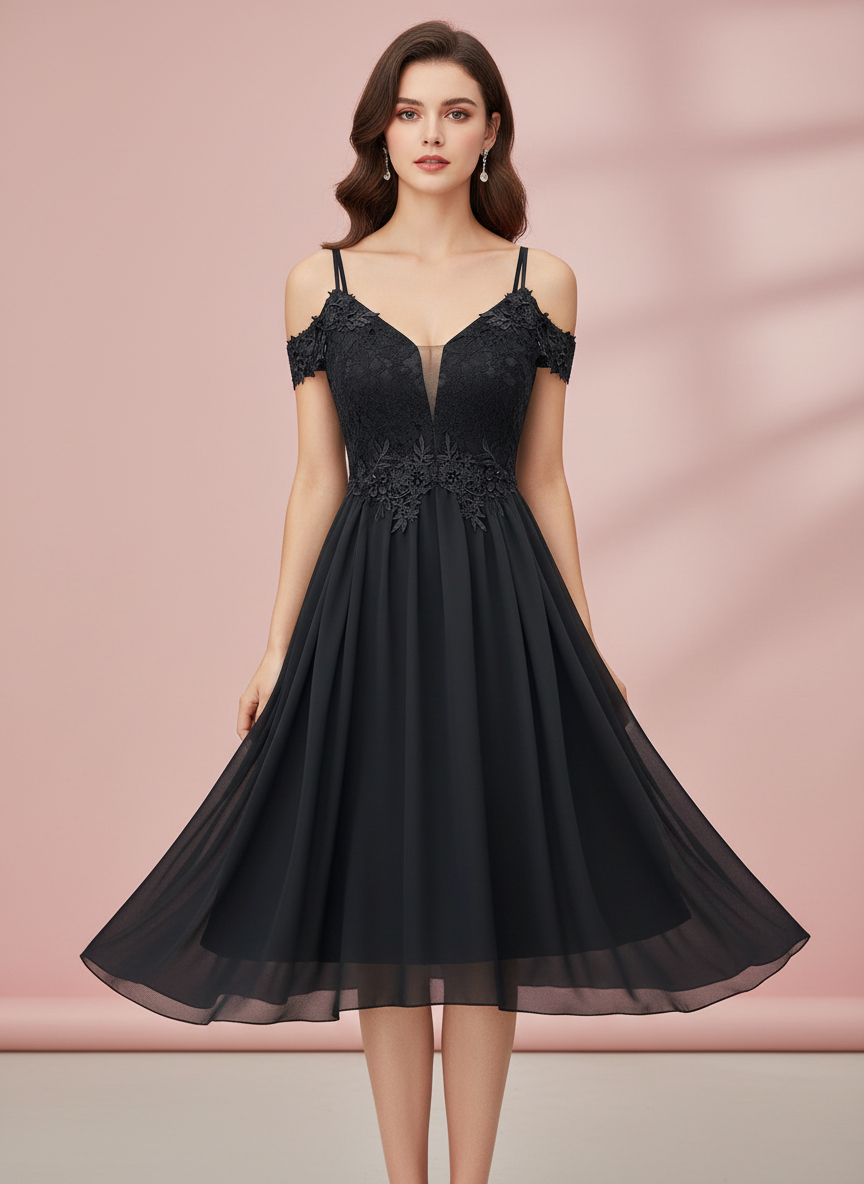 VESTIDO CORTO NEGRO 6331