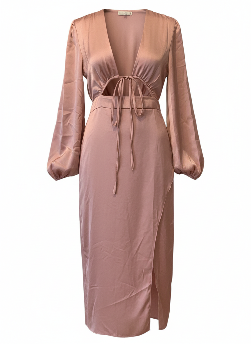 VESTIDO CORTO ROSA NUDE 51039