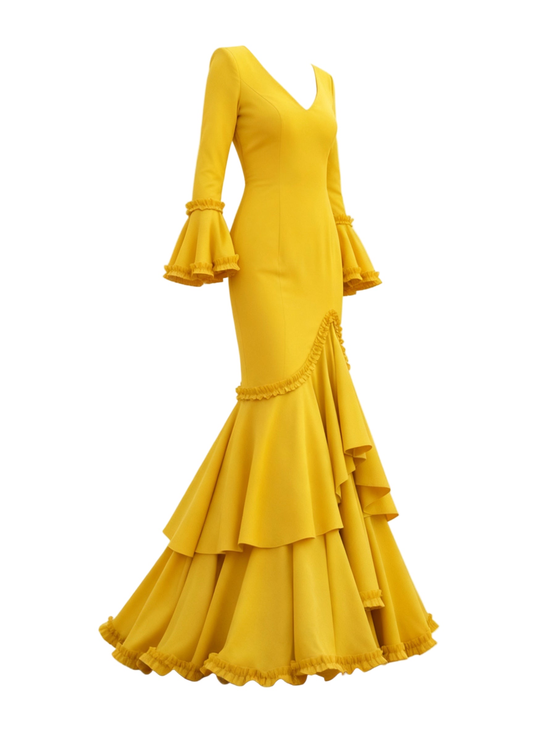 TRAJE FLAMENCA AMARILLO EMMA WU DESIGN X FLAMENCA EM229