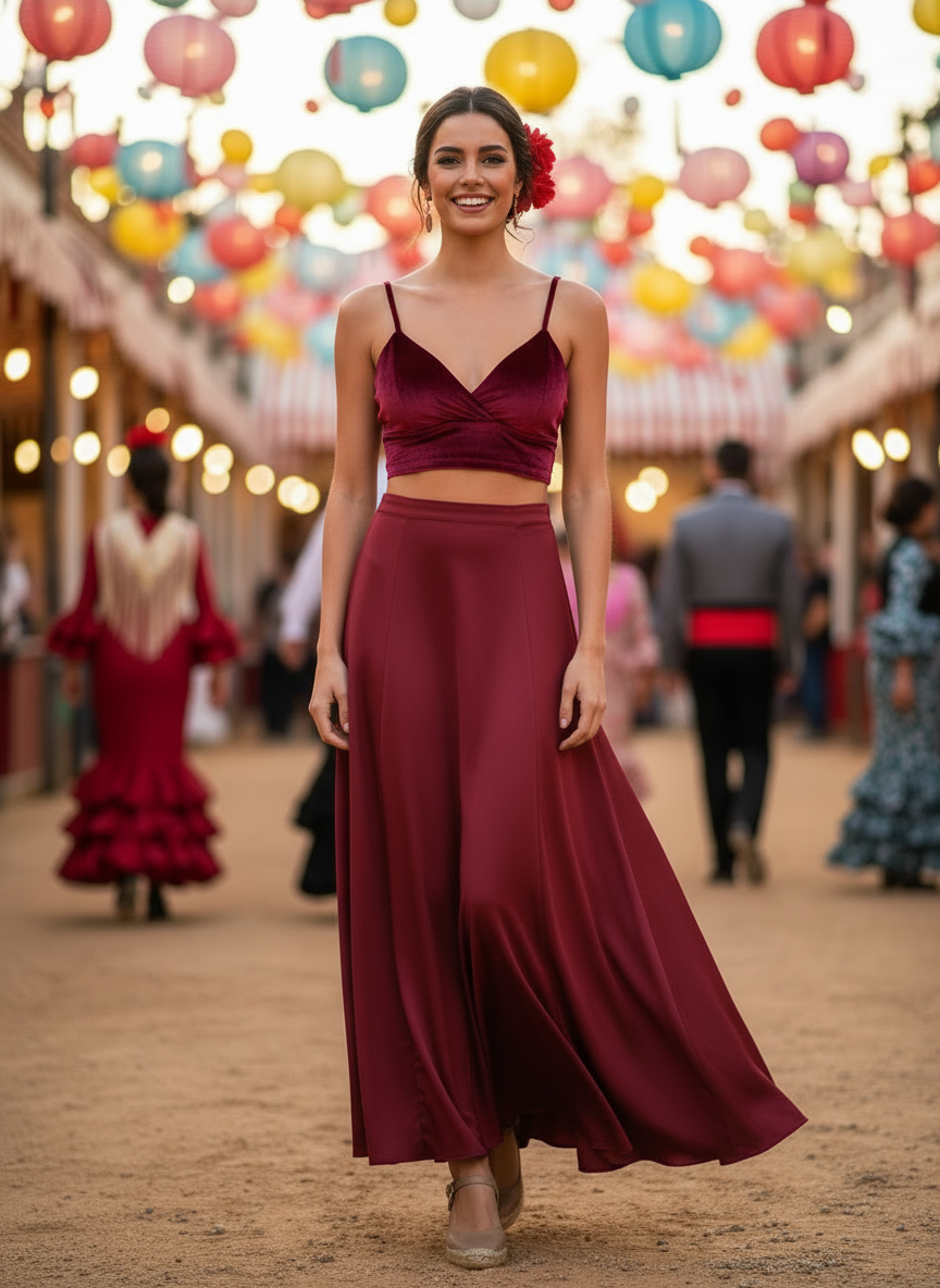 BURGUNDY SHORT TOP 4140