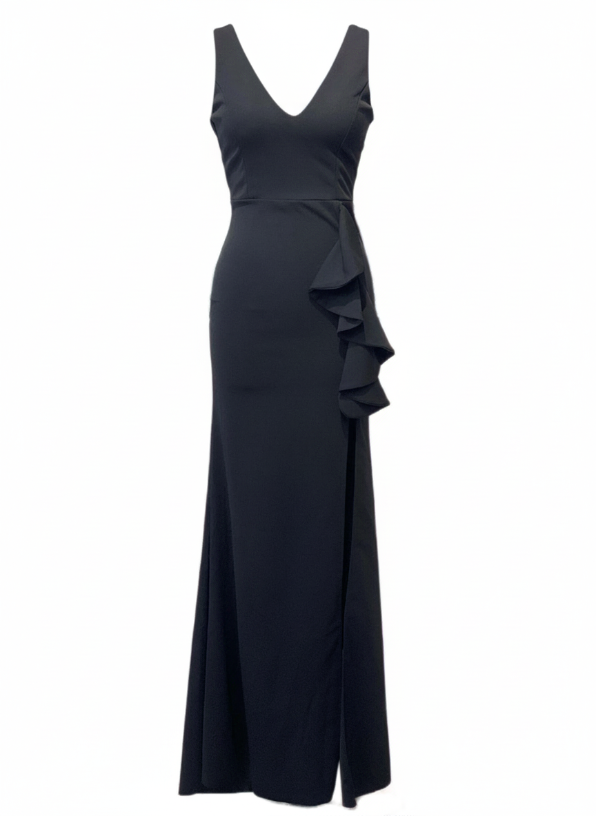 LONG BLACK DRESS 23641