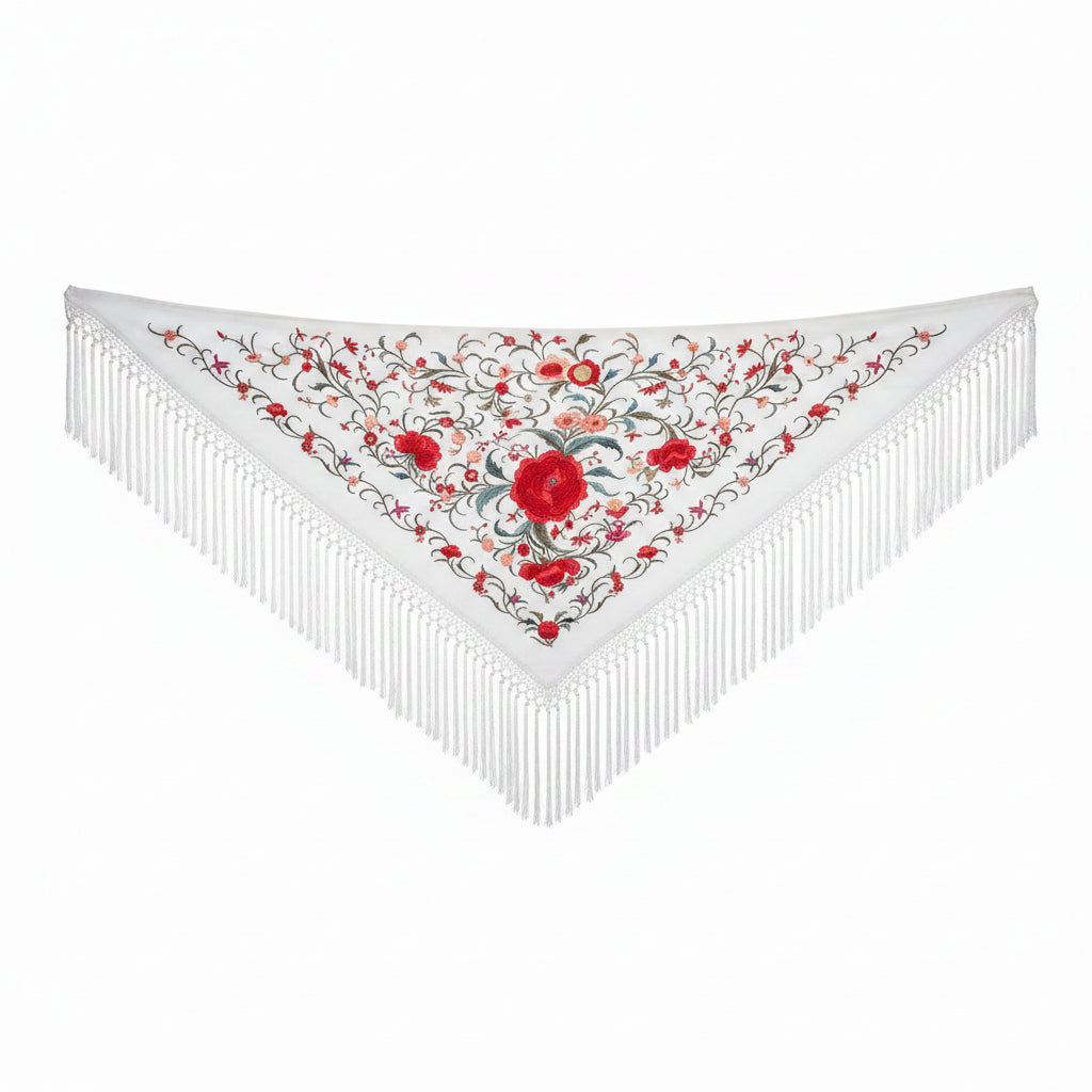 Mantoncillo Triangular 150cm mt2003blancoconcolor
