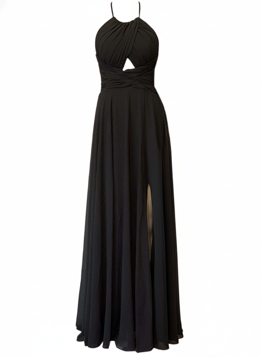 LONG BLACK DRESS 98289