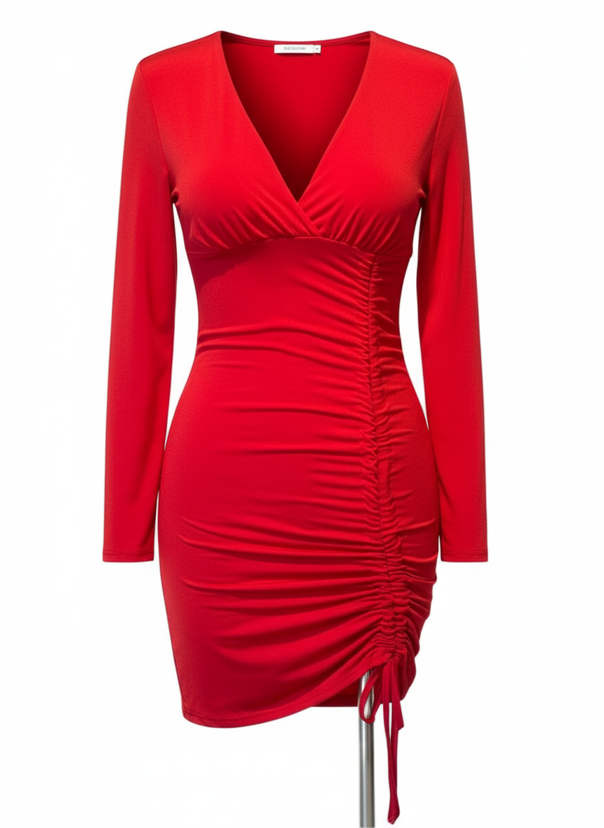 SHORT RED DRESS 23997