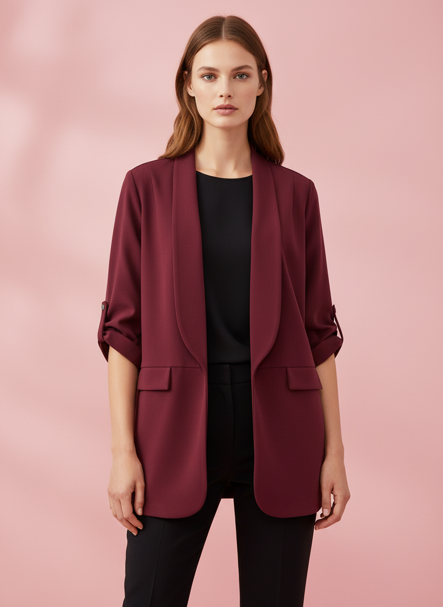 BURGUNDY JACKET 6152