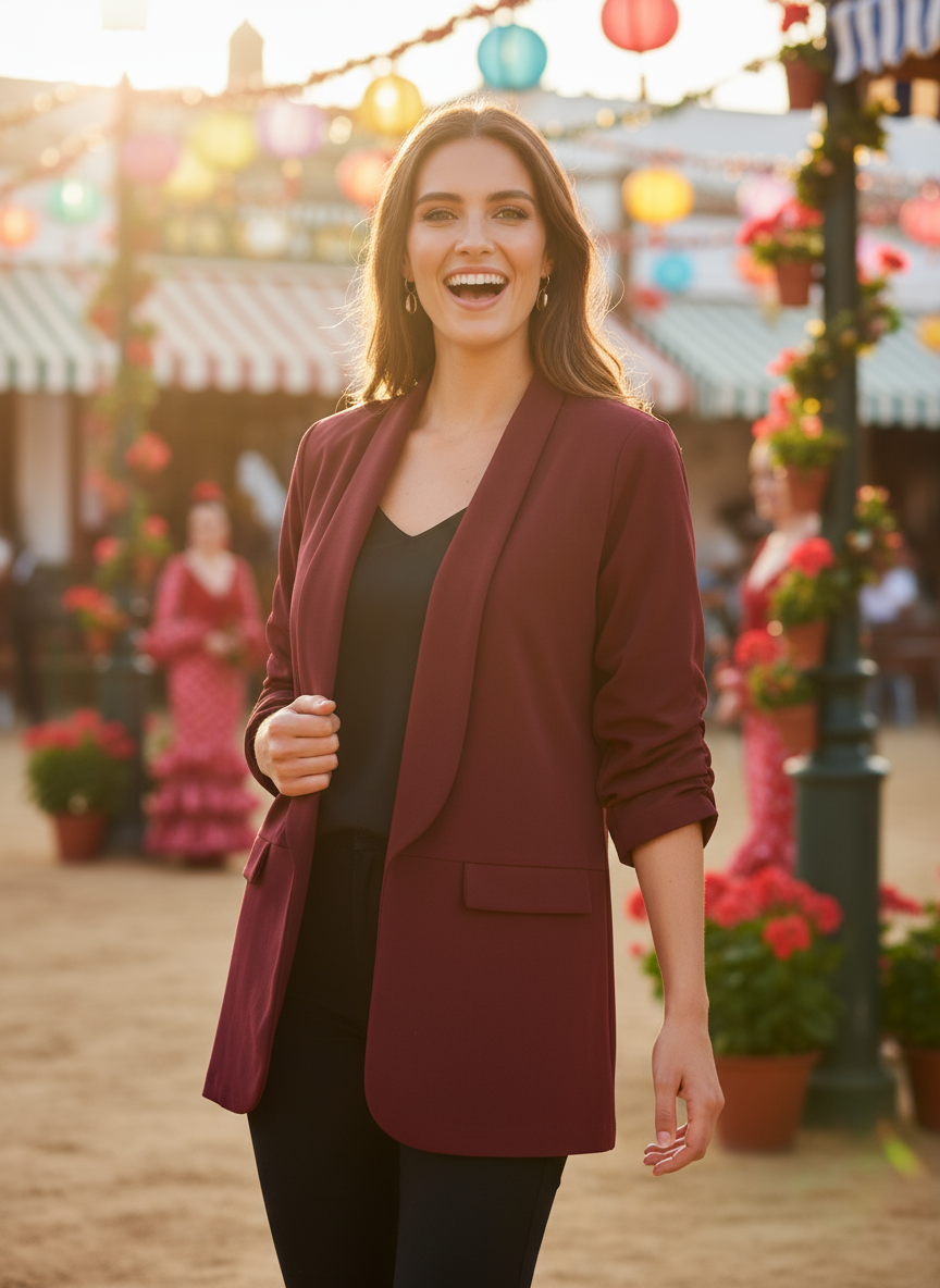 BURGUNDY JACKET 6152