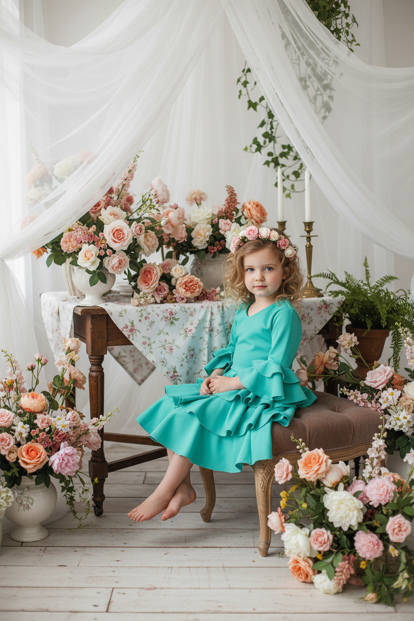 Girl's flamenco dress - 221120-1