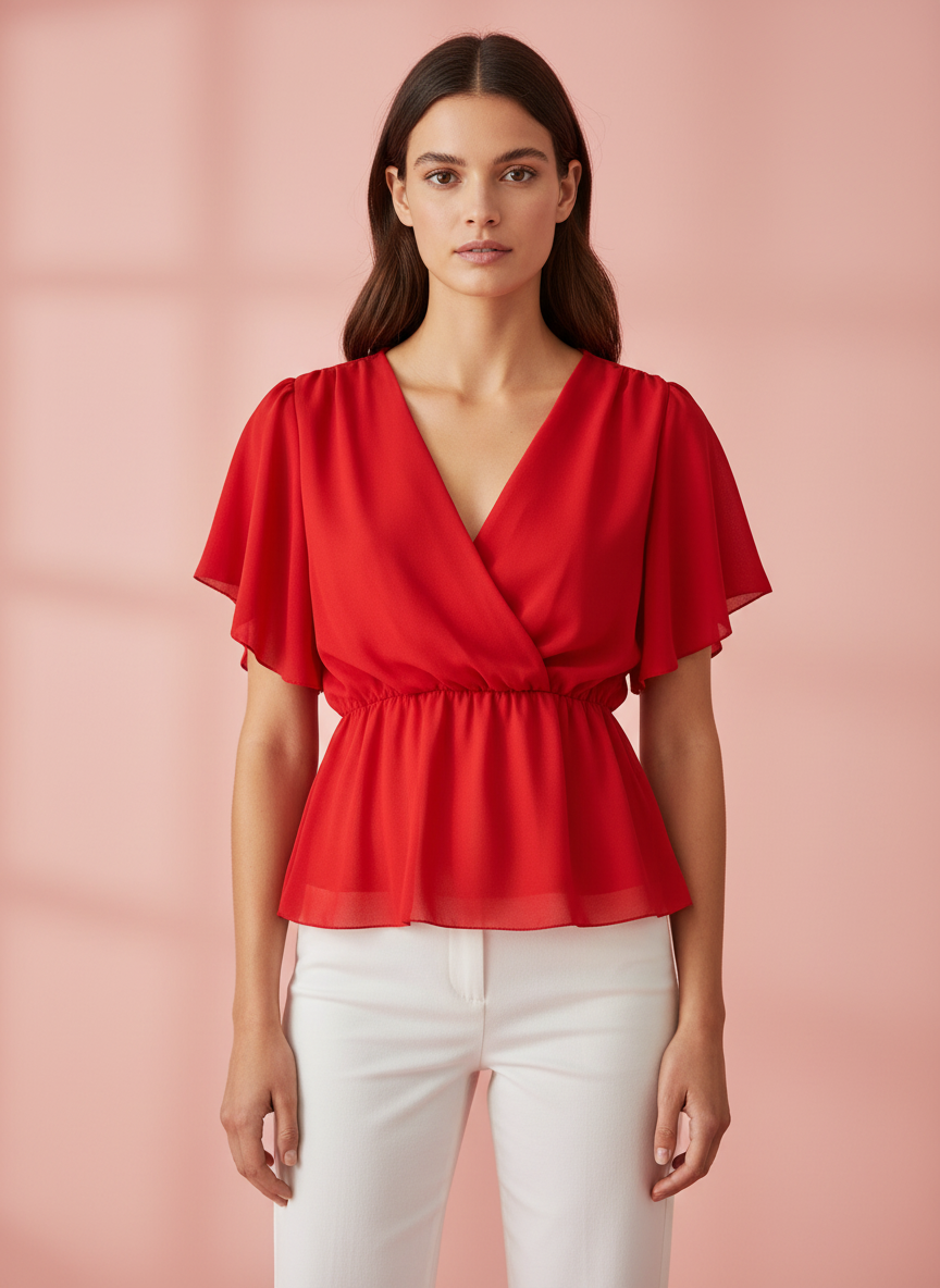 BLUSA ROJO 7262