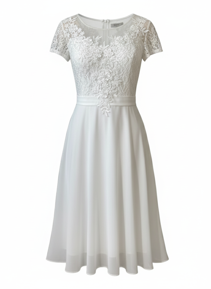 VESTIDO CORTO BLANCO 0736