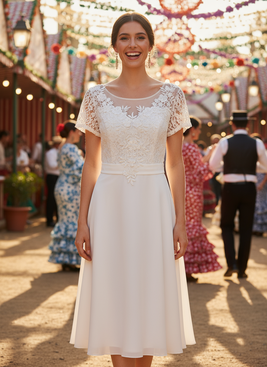 VESTIDO CORTO BLANCO 0736