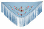 Mantoncillo Triangular 150cm mt22a-04celeste