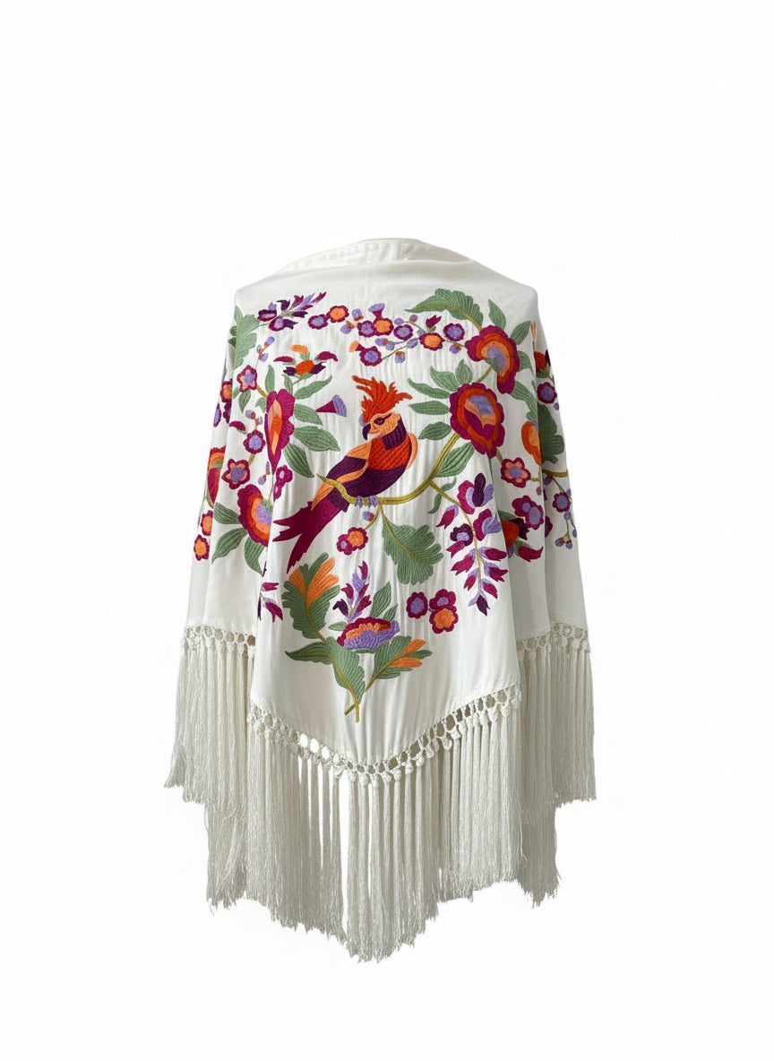 MANTÓN MT5  BLANCO CON COLOR