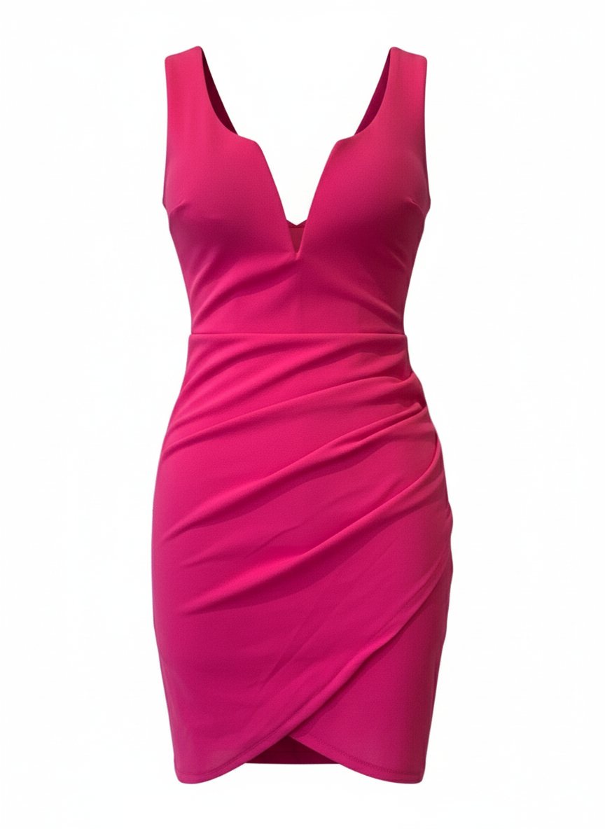 FUCHSIA SHORT DRESS 22834