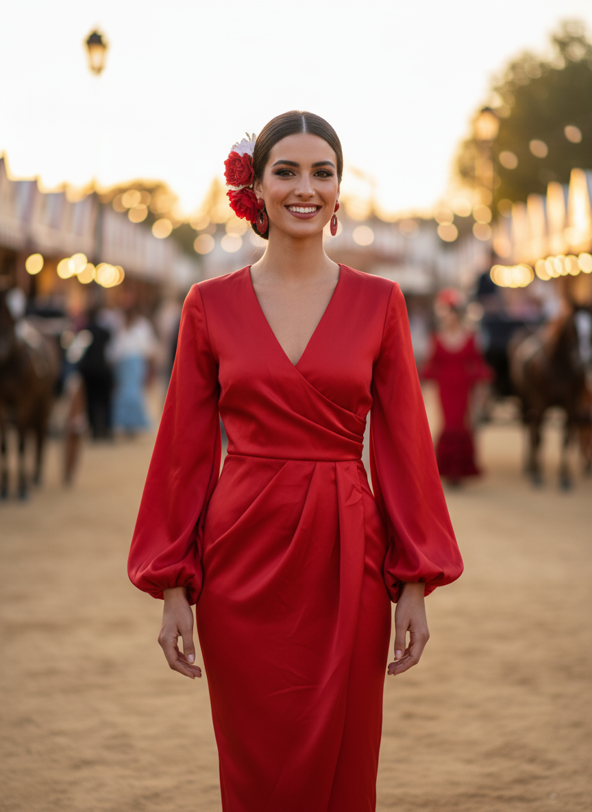 VESTIDO CORTO ROJO 51136