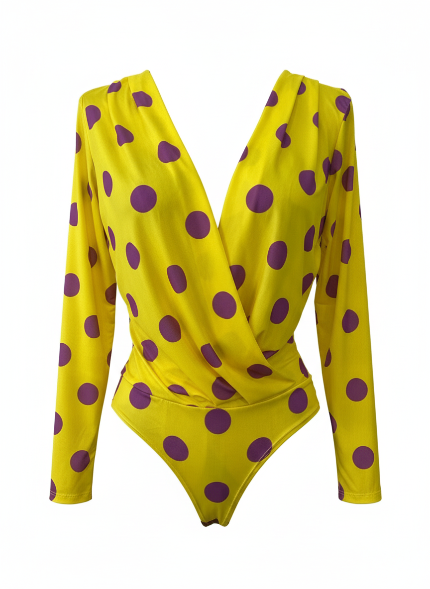 Body Cruzado Amarillo Vibrante 5198E EMMA WU DESIGN