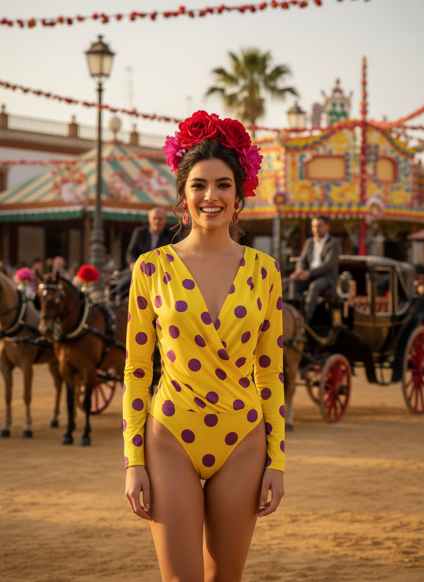 Body Cruzado Amarillo Vibrante 5198E EMMA WU DESIGN