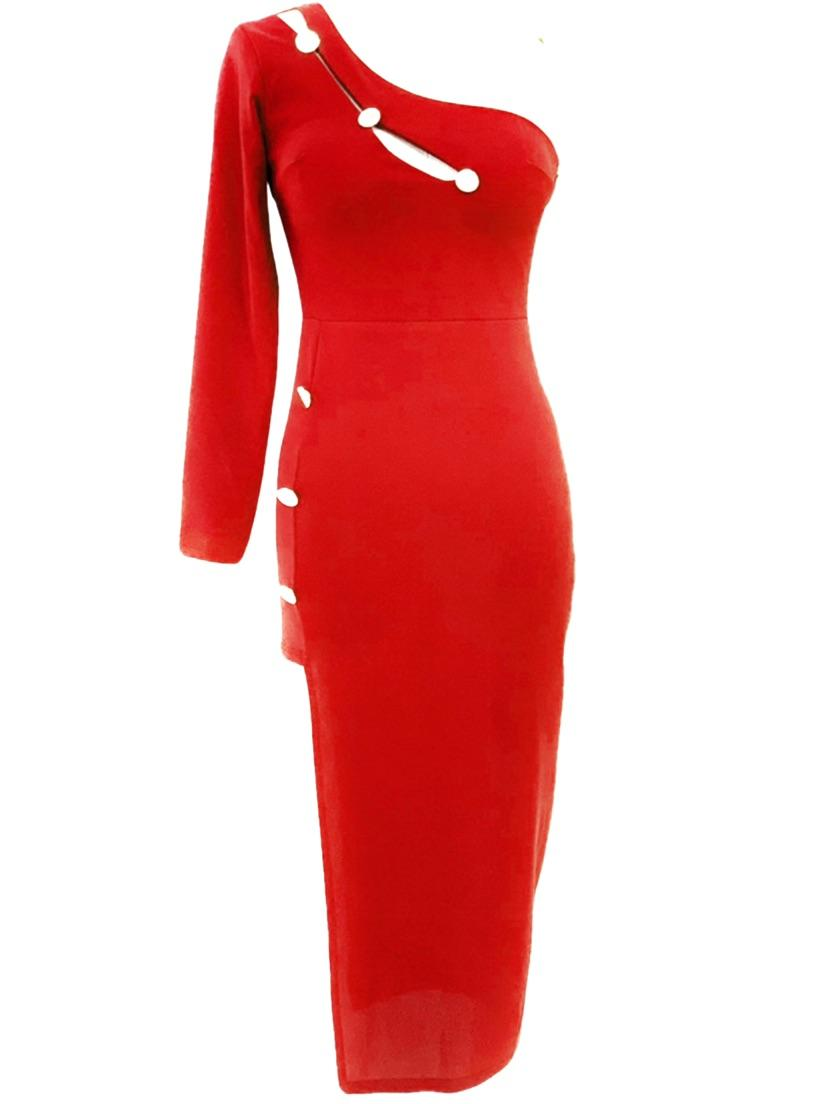 VESTIDO CORTO ROJO 22023