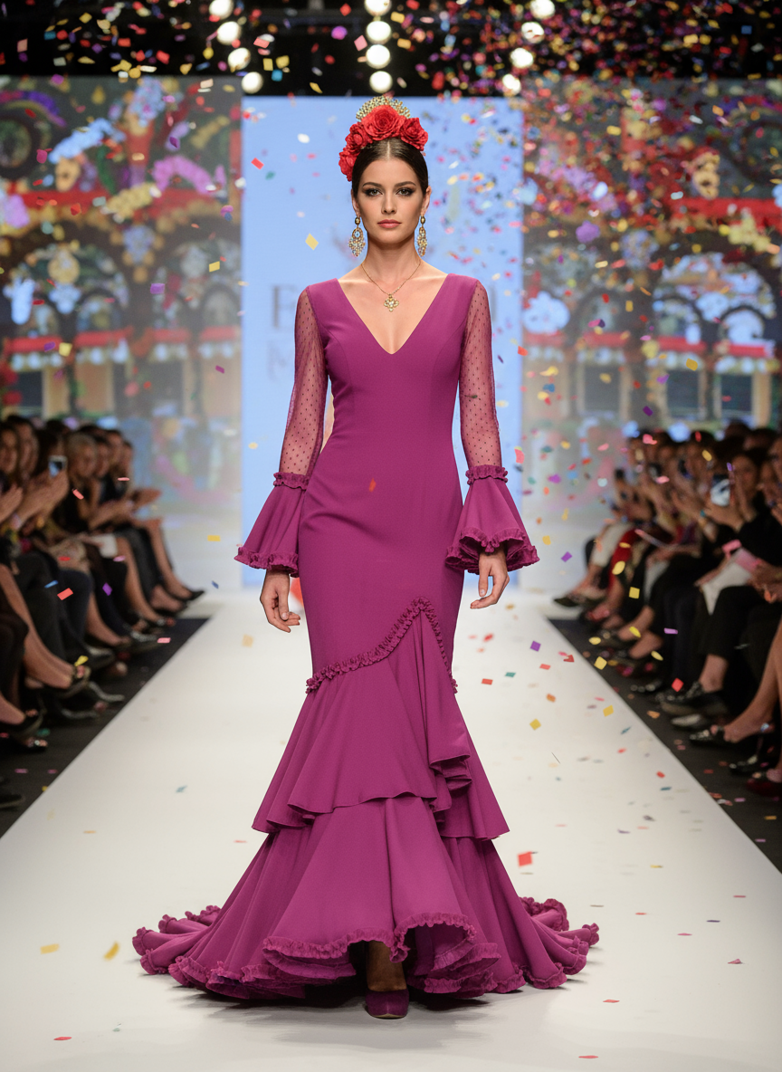 TRAJE FLAMENCA BUGANVILLA EMMA WU DESIGN X FLAMENCA EM223