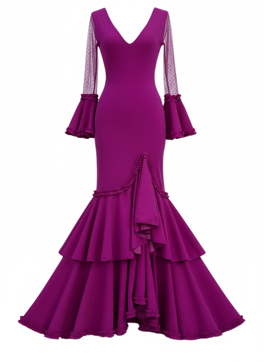 TRAJE FLAMENCA BUGANVILLA EMMA WU DESIGN X FLAMENCA EM223