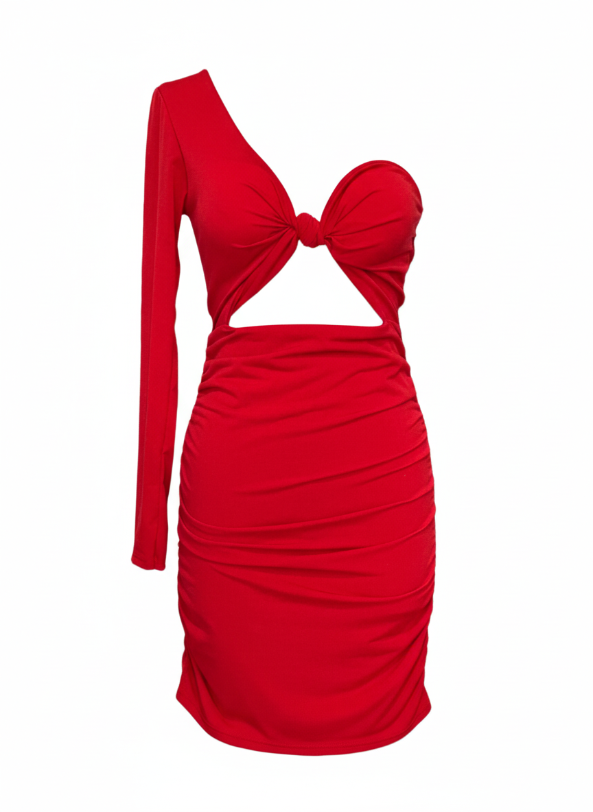 VESTIDO CORTO ROJO 25476
