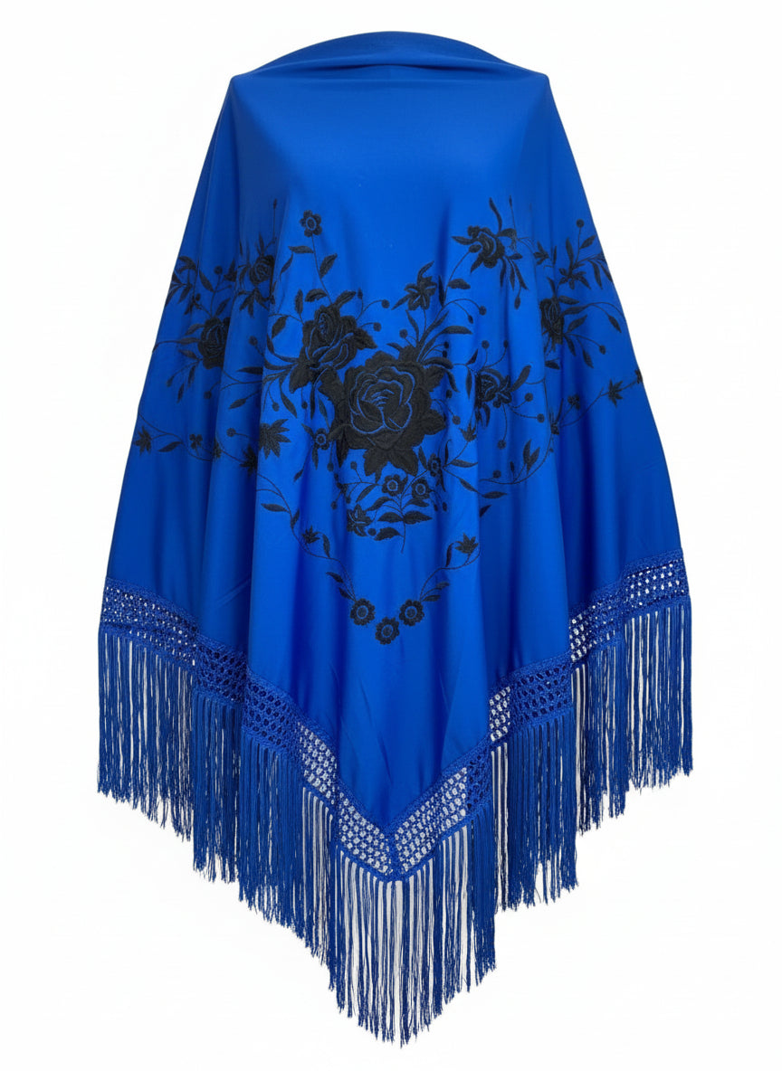 MANTÓN Azul Eléctrico Con Negro MT180-91