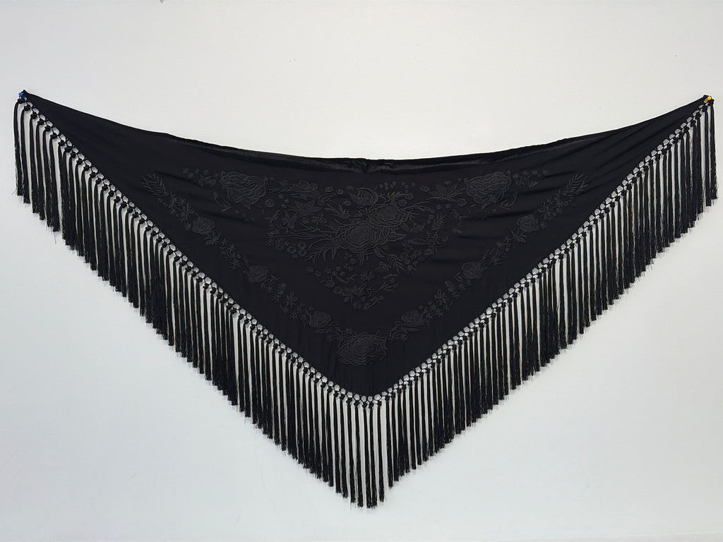 Mantoncillo Triangular 150cm mt18negro
