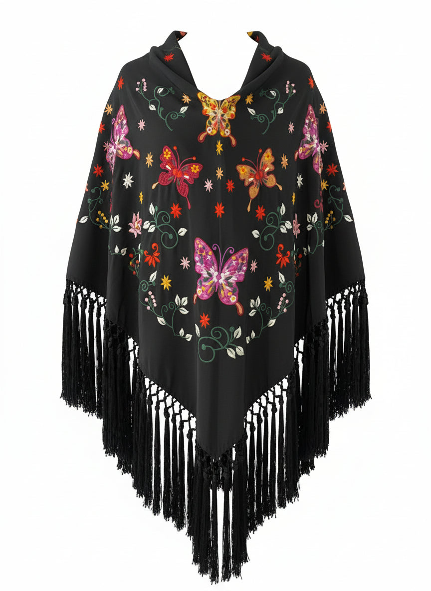 MANTÓN MT1  NEGRO CON COLORES