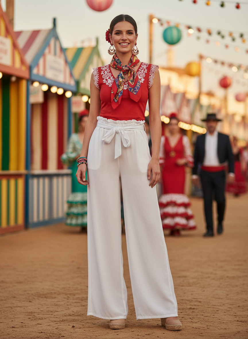 PANTALÓN PALAZZO BLANCO 2451