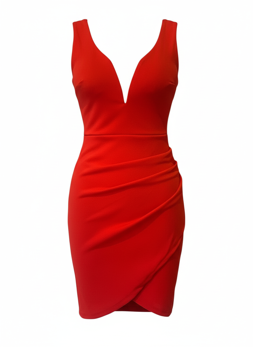 VESTIDO CORTO ROJO 22834
