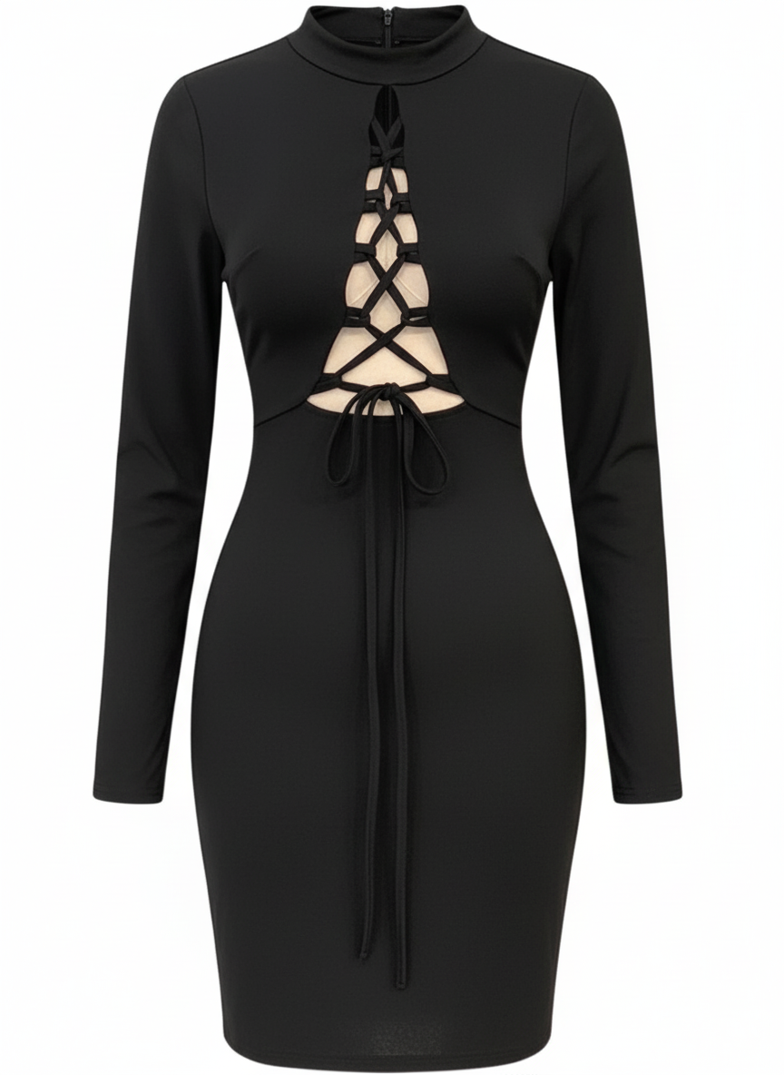 VESTIDO CORTO NEGRO 22263