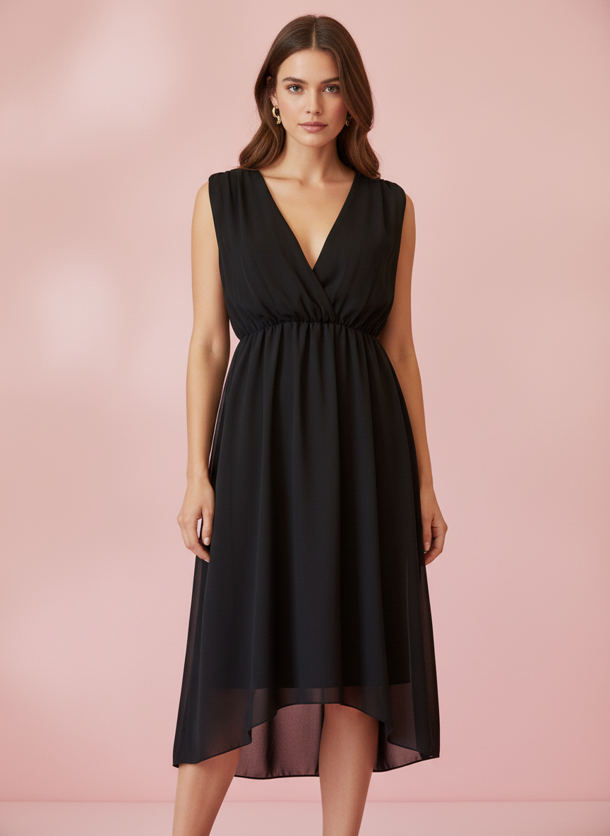 VESTIDO CORTO NEGRO 3873