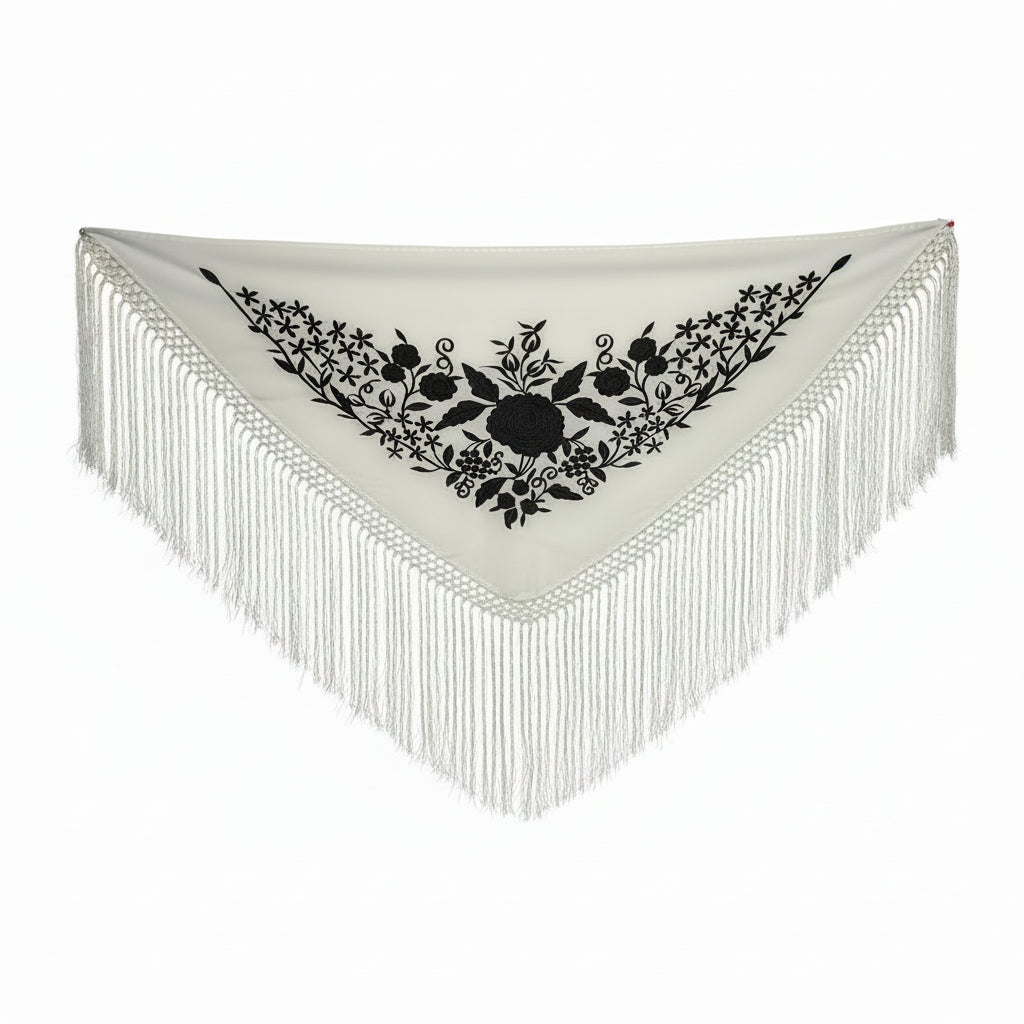 Mantoncillo MT24A-03 BLANCO NEGRO