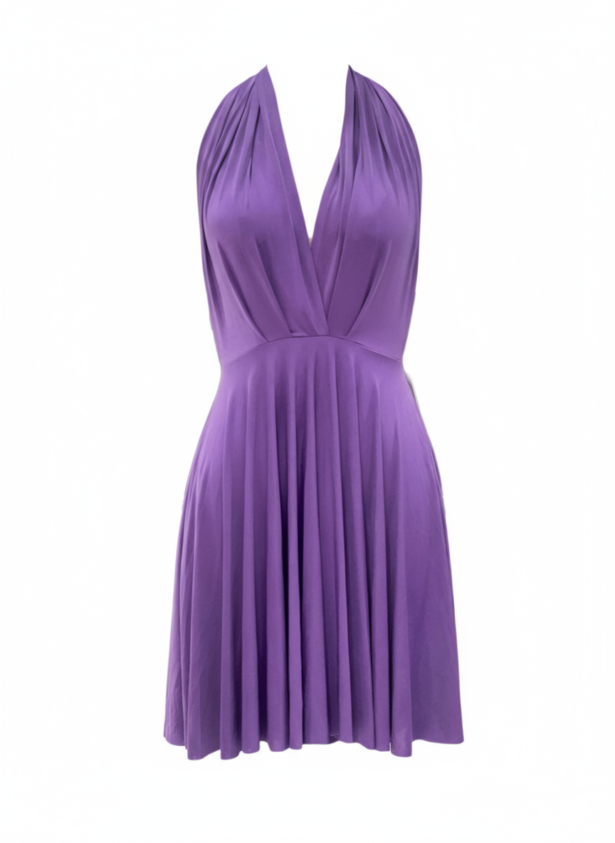 VESTIDO CORTO MORADO 3246