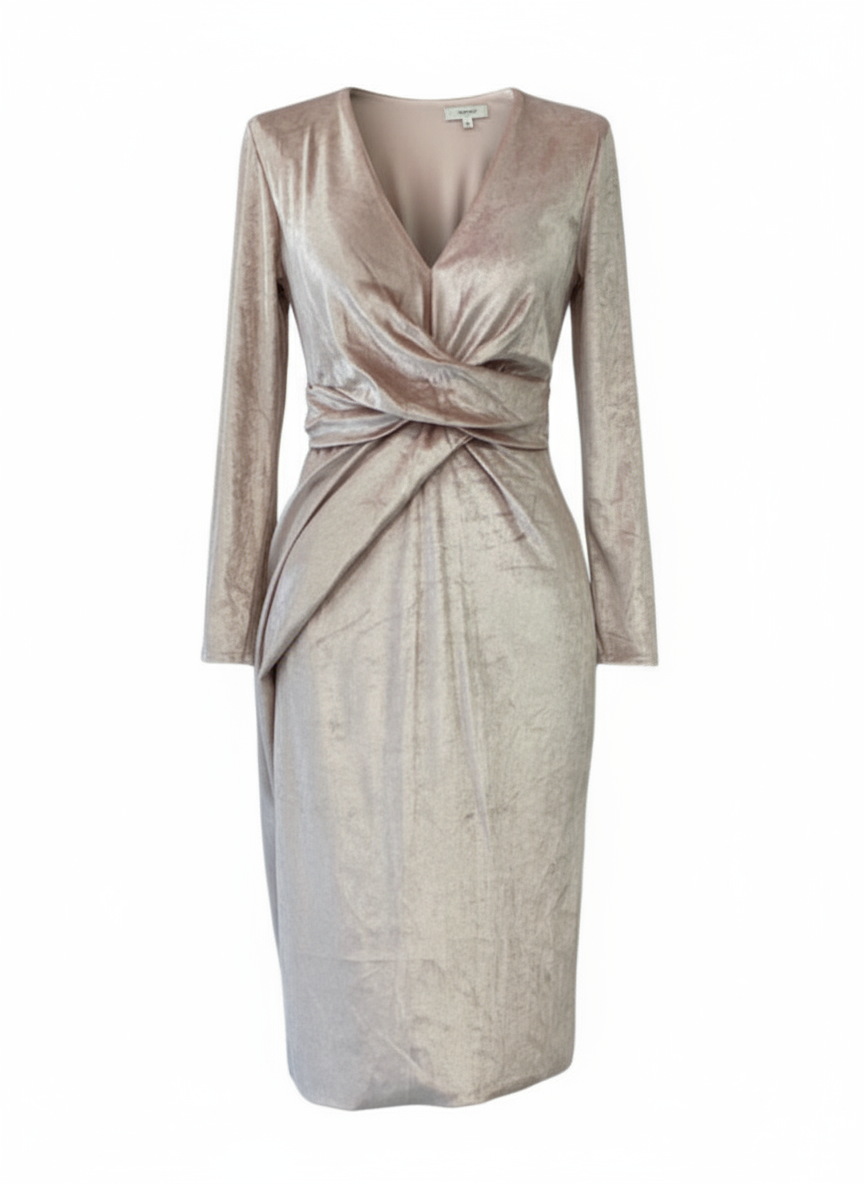 VESTIDO CORTO ROSA 4302