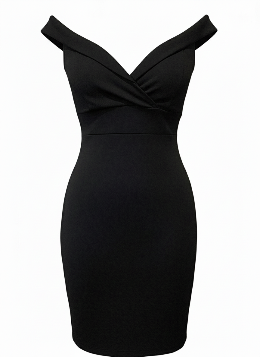 SHORT BLACK DRESS 9003