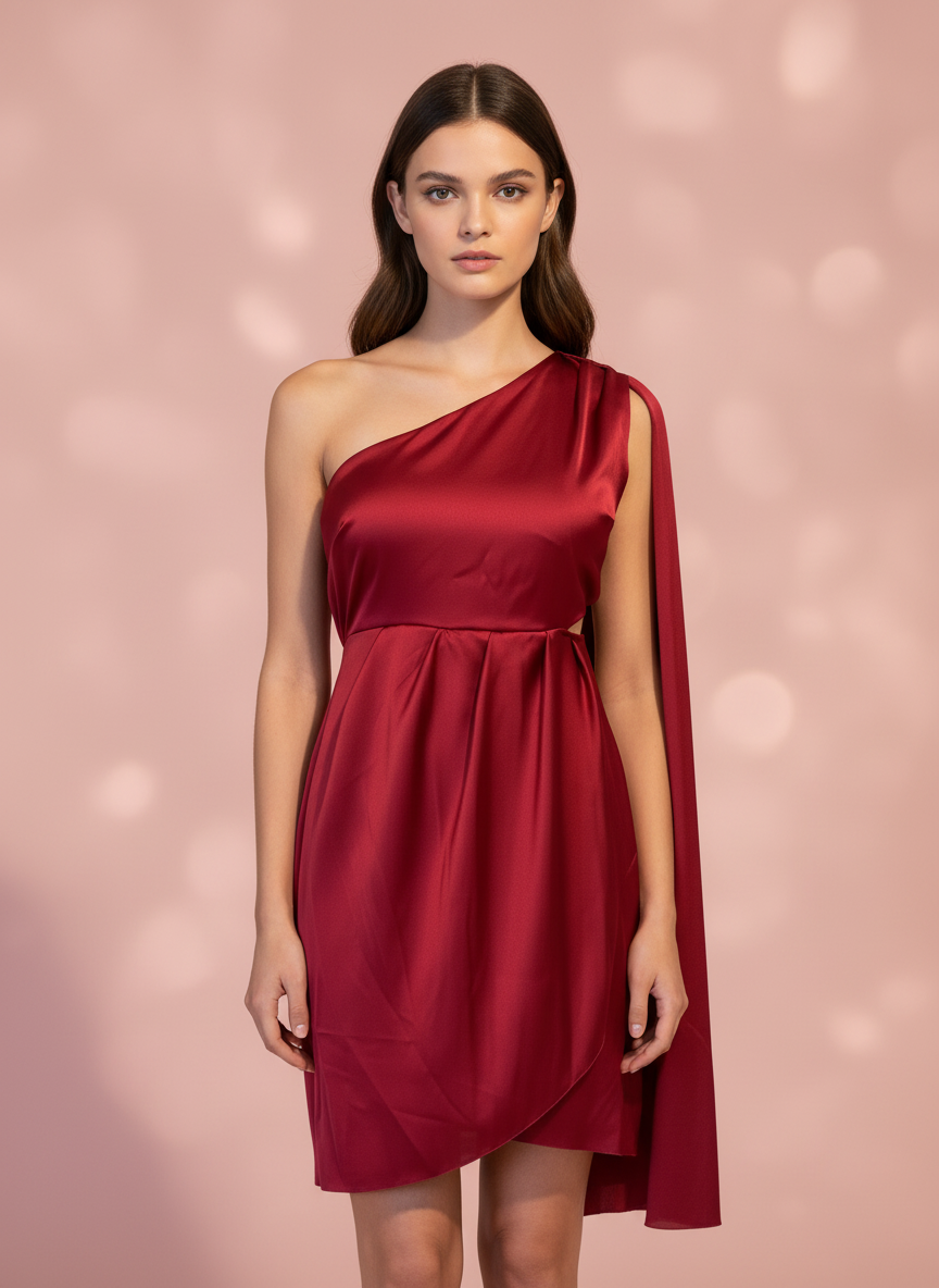 VESTIDO CORTO ROJO INDIO 51134
