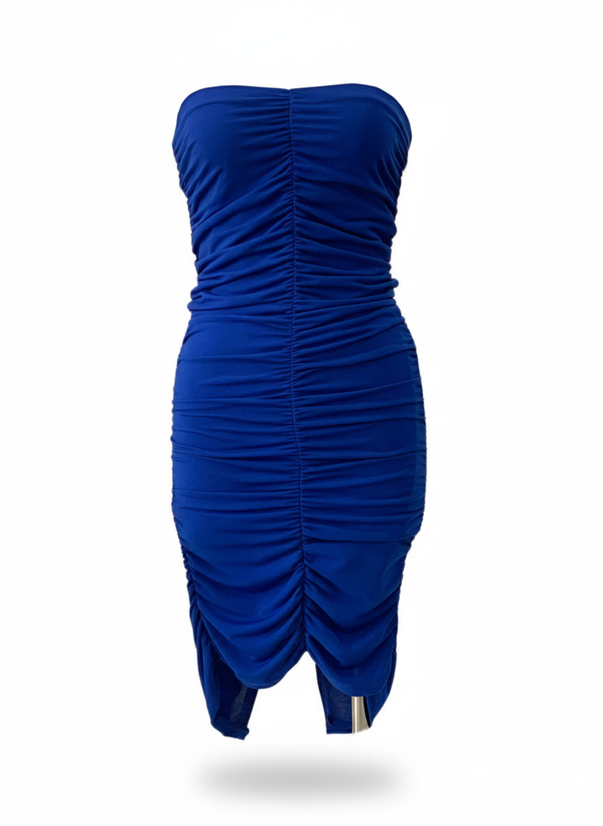SHORT ELECTRIC BLUE DRESS 25554