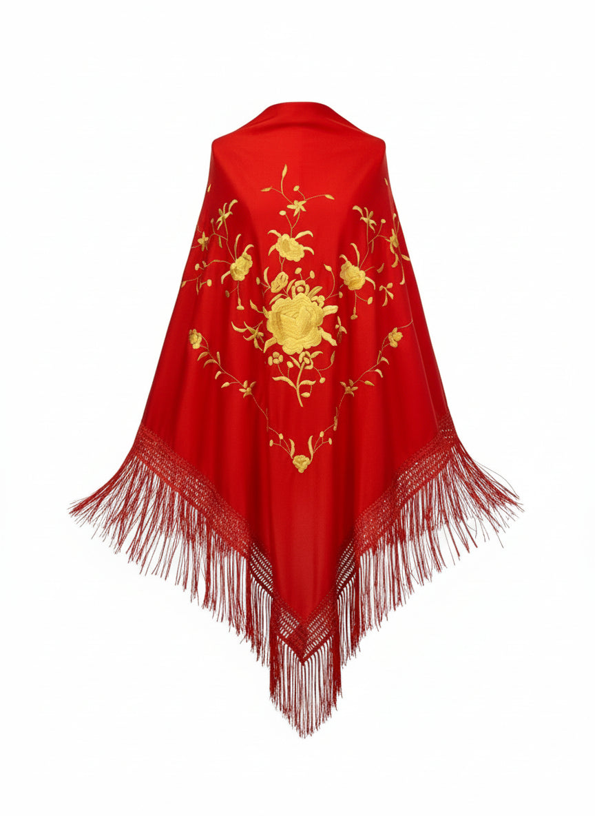 MANTÓN Rojo Con Dorado MT180-17