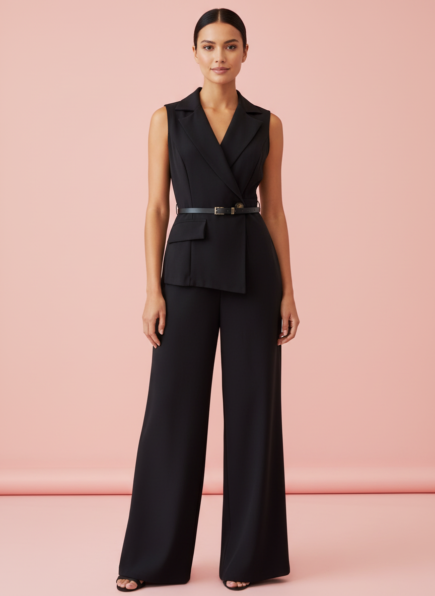 LONG BLACK JUMPSUIT 6238