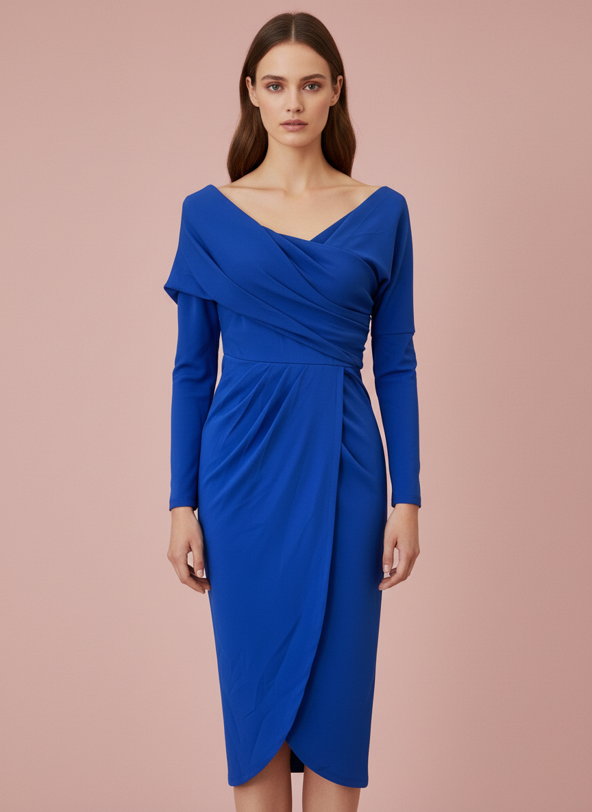 VESTIDO CORTO AZUL 21174