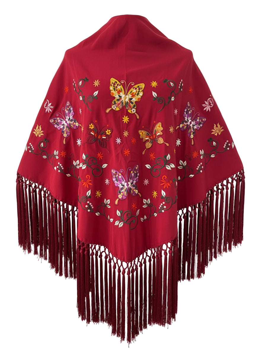 MANTÓN MT1  BURDEO CON COLOR