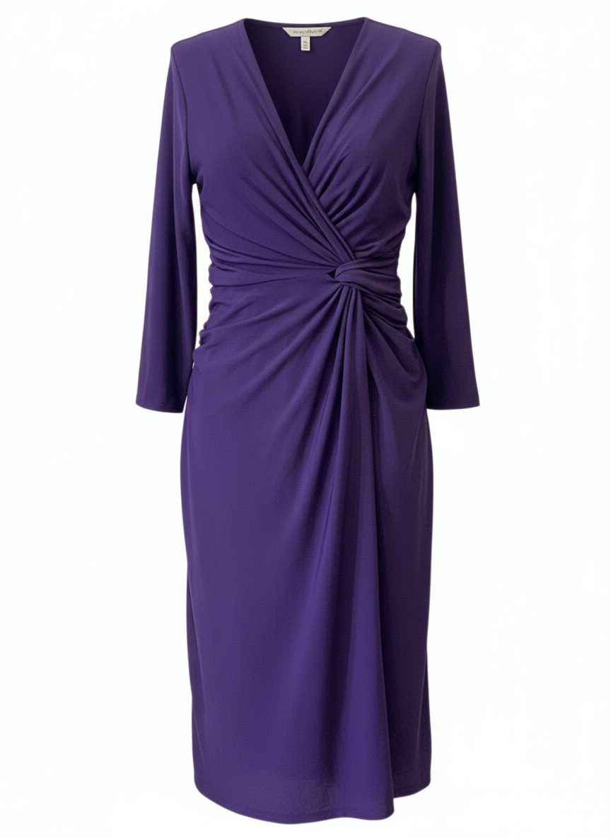 VESTIDO CORTO BERENJENA 4748