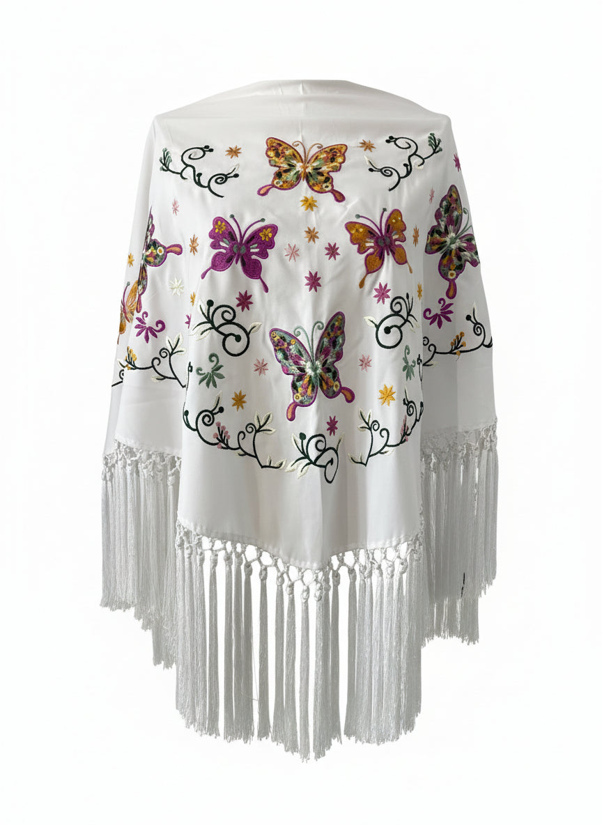 MANTÓN MT1  BLANCO CON COLOR