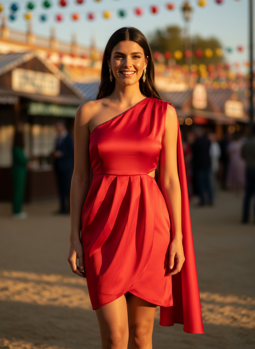 VESTIDO CORTO ROJO 51134