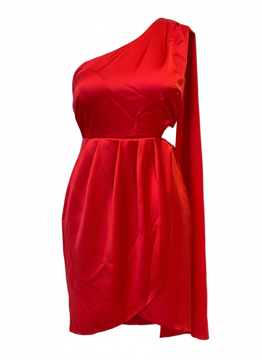VESTIDO CORTO ROJO 51134