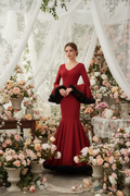 Flamenca Dress EW2 | Flamenco Dress with Black Tulle | Mialma Sevilla